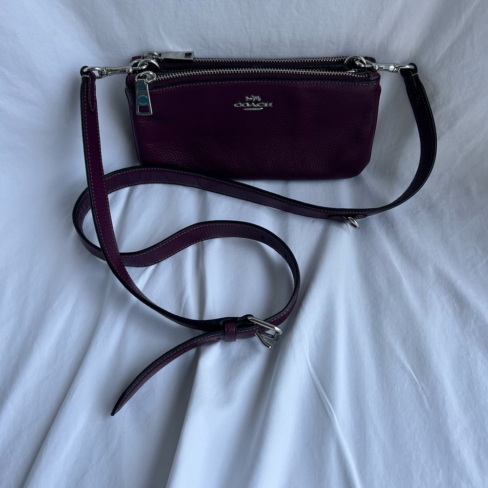 Aubergine Coach Crossbody Bag